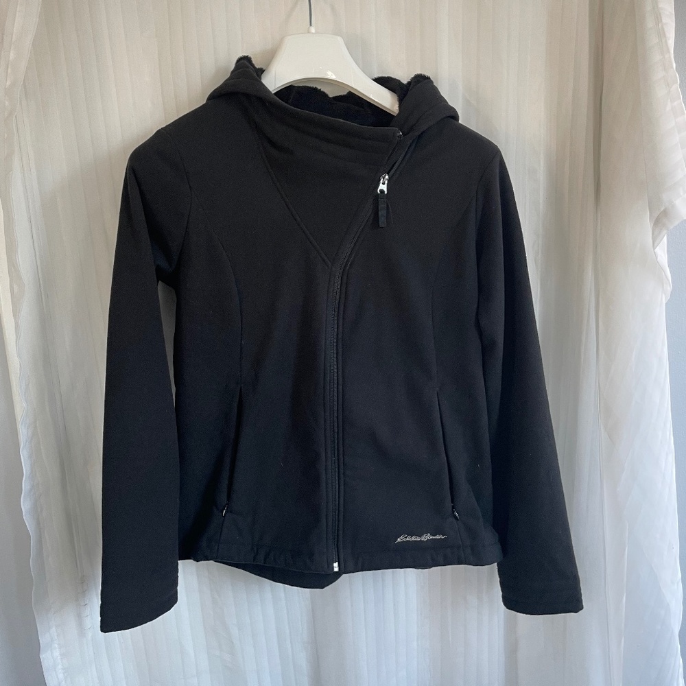 Eddie Bauer Cowl Jacket With Faux Fur Fleece Lining, Medium